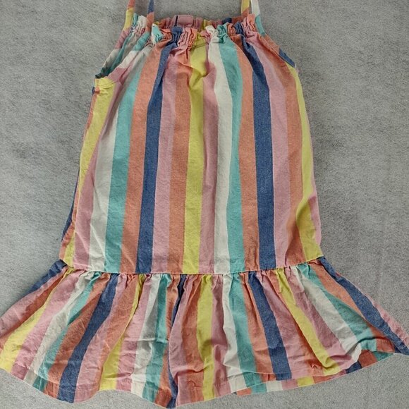 Calvin Klein Toddler Girls 100% Cotton Striped Woven Dress Size 4T (NWOT) - Picture 3 of 10